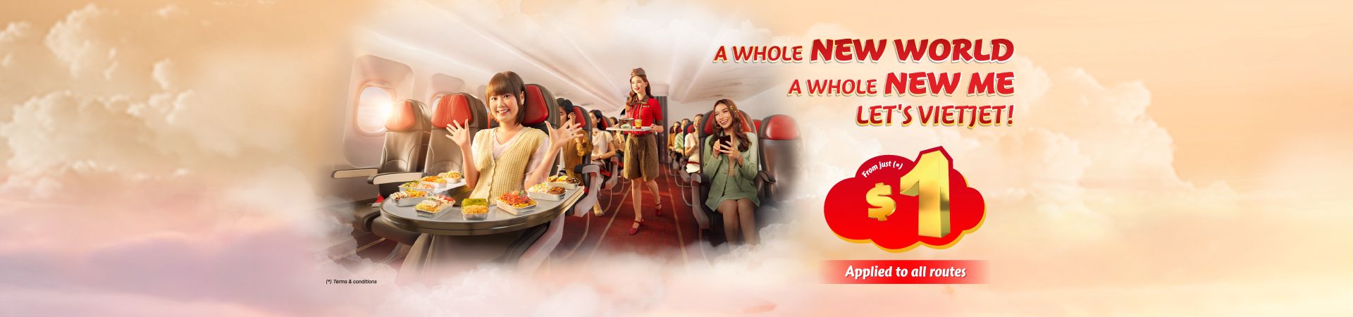 A whole new world, a whole new me, let's Vietjet from Cambodia sale every Friday.