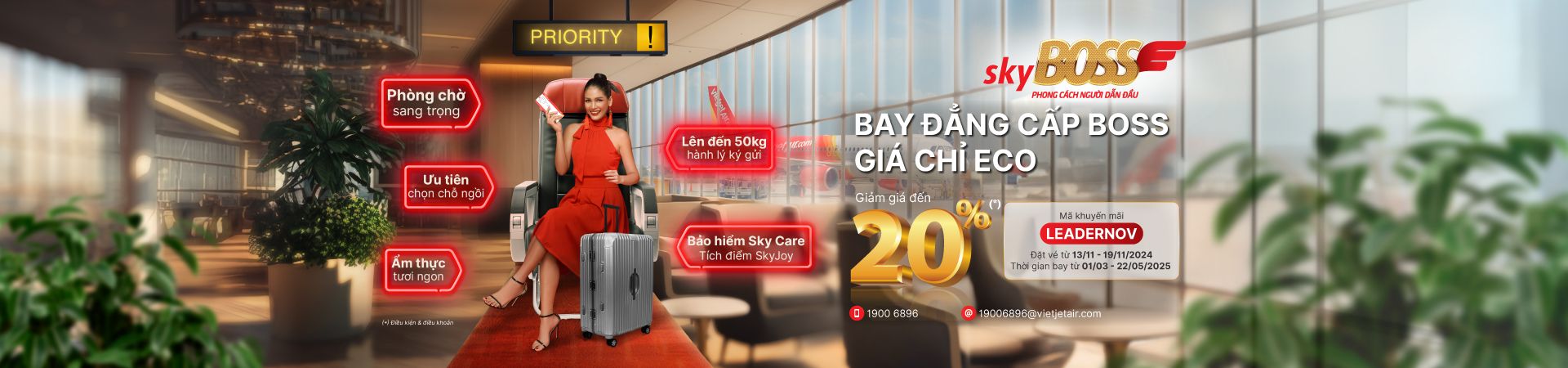 Bay đẳng cấp Boss, giá chỉ Eco
