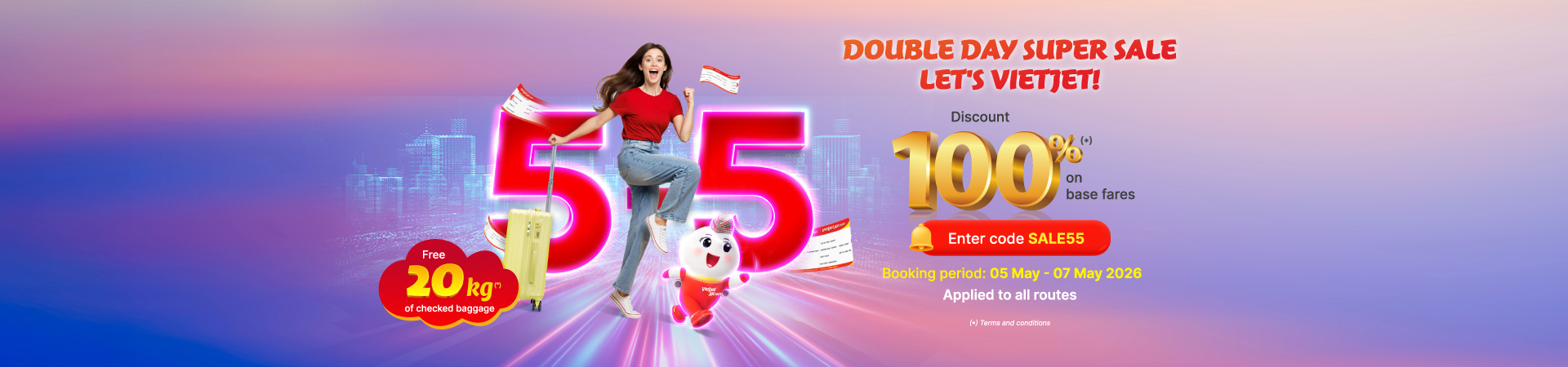 Double Day - Super Sale. Let's Vietjet
